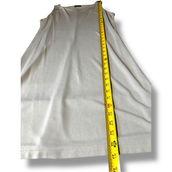 New York & Company Elegant Sleeveless Light Gray Knee Length A-line Mini Dress - Picture 9 of 15